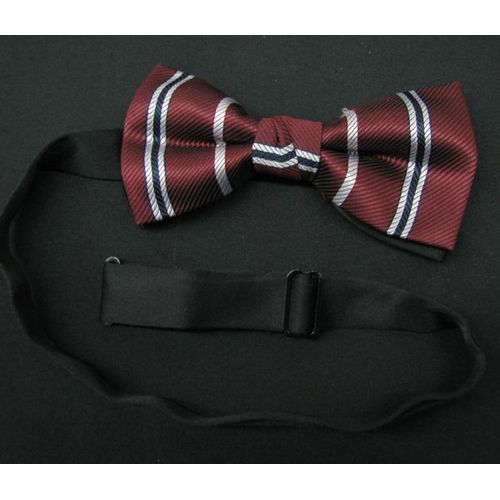 Cravate Noeud Papillon Lavalière Largeur 12 Cm Taille Réglable Bordeaux
