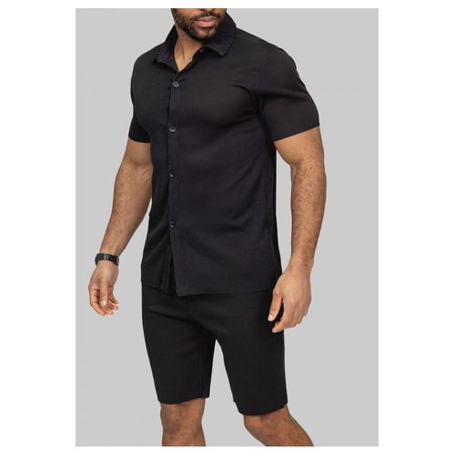 Ensemble Short,Chemise Noir Homme