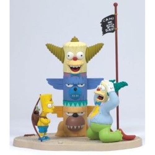 Simpsons Série 1 Diorama Kamp Krusty Bart Et Krusty 15 Cm