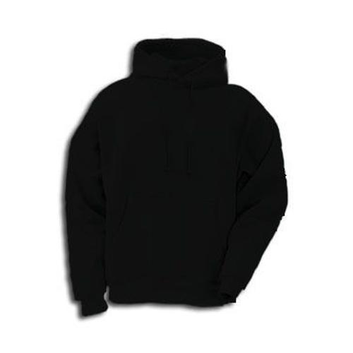 Sweat Shirt Capuche Noir Uni