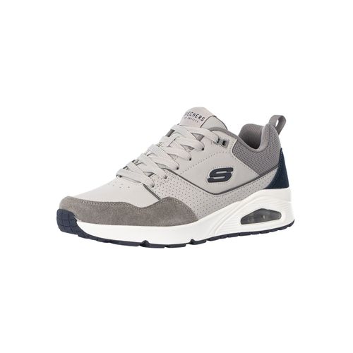 Skechers Baskets En Cuir Uno Retro One Gris