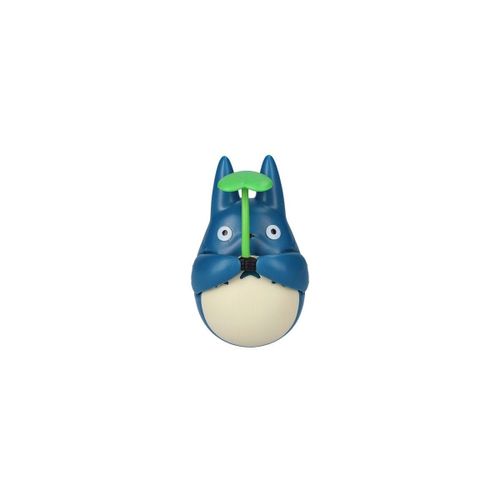 Mon Voisin Totoro - Figurine Culbuto Mid Totoro With Leaf 6 Cm