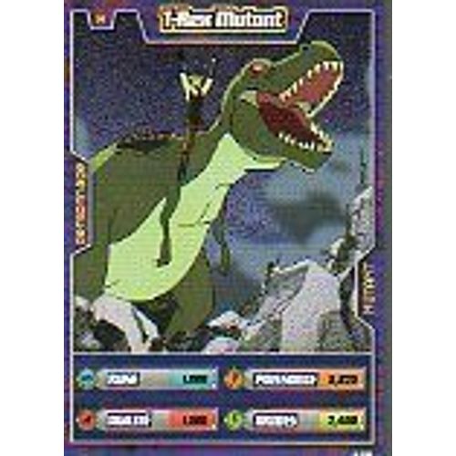 Carte À Jouer Ben 10 Alien Aventures : Personnage Mutant N°4 T-Rex Mutant