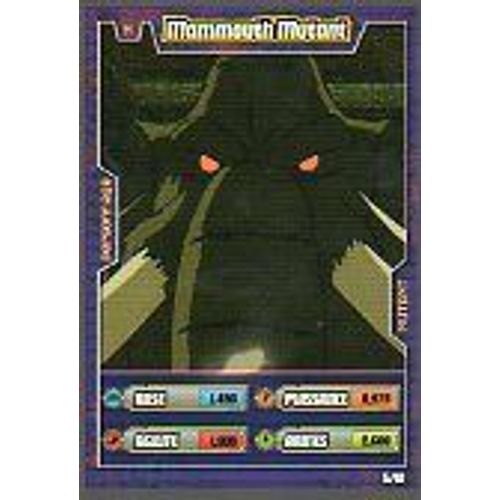 Carte À Jouer Ben 10 Alien Aventures : Personnage Mutant N°5 Mammouth Mutant