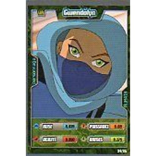 Carte À Jouer Ben 10 Alien Aventures : Personnage Humain N°34/65 Gwendolyn