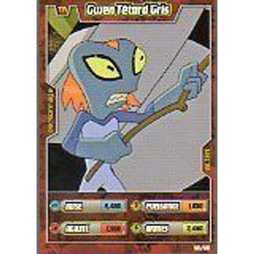 Carte À Jouer Ben 10 Alien Aventures : Personnage Alien N°90/110 Gwen Têtard Gris
