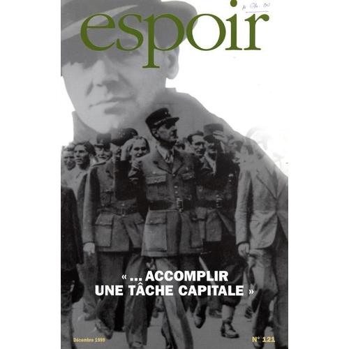 Espoir N° 121 : Accomplir Uen Tache Capitale