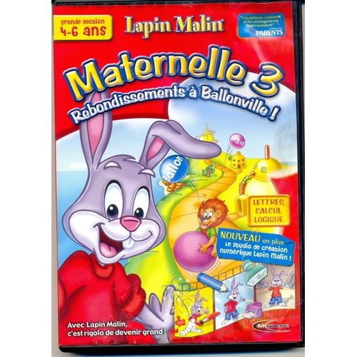 Lapin Malin Maternelle 3 Rebondissements À Ballonville ! Pc