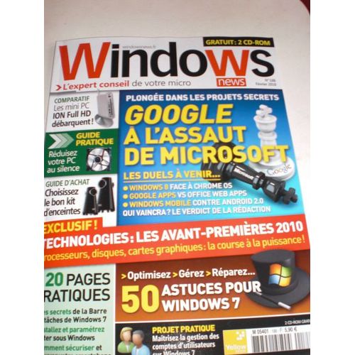 Windows News   N° 188 : Google À L'assaut De Microsoft