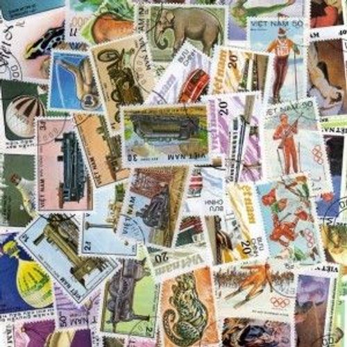 Lot De 50 Timbres Du Viet-Nam Obliteres Tous Differents