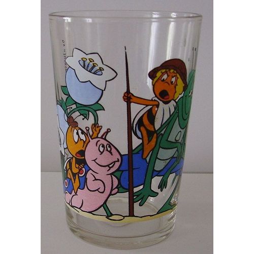 Verre À Moutarde Maya L'abeille - Willy Sur Le Dos De Jérome Et Maya Sur Le Dos De Flip