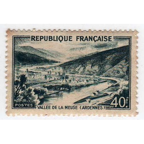 France 1949 - Y&t N°842a - 40f - Vallée De La Meuse - Ardennes - Neuf