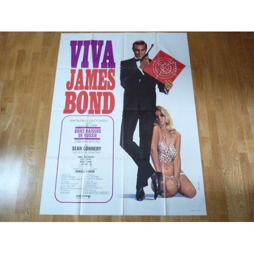 Viva James Bond - Affiche De Cinéma 120 Cm X 160 Cm