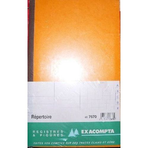 Exacompta 7670 - Repertoire  20 X 31cm