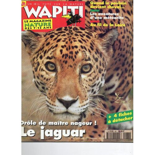 Wapiti Un Oeil Futé Sur La Nature  N° 86 : Poulain Et Cheval, Au Fil De La Loire, Aventure D'une Meteorite, Le Jaguar