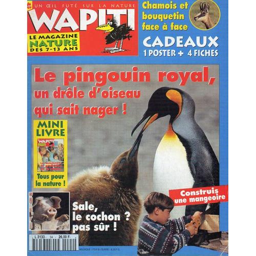 Wapiti Un Oeil Futé Sur La Nature  N° 94 : Le Pingouin Royal, Construire Une Mangeoire A Oiseaux, Le Cochon