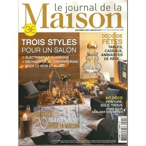 Le Journal De La Maison   N° 425 : Trois Styles Pour Un Salon