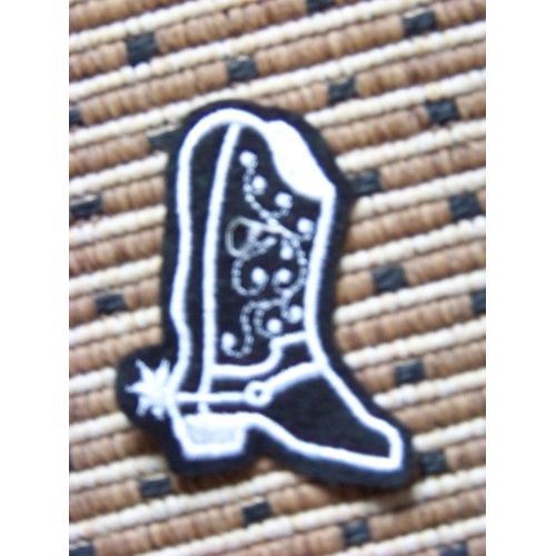 Broderie Thermocollante - Santiage Noir & Blanc - Feutrine