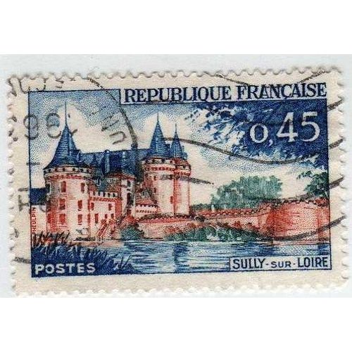 France 1961-62 - Y&t N°1313 - 45c - Sully Sur Loire - Oblitéré