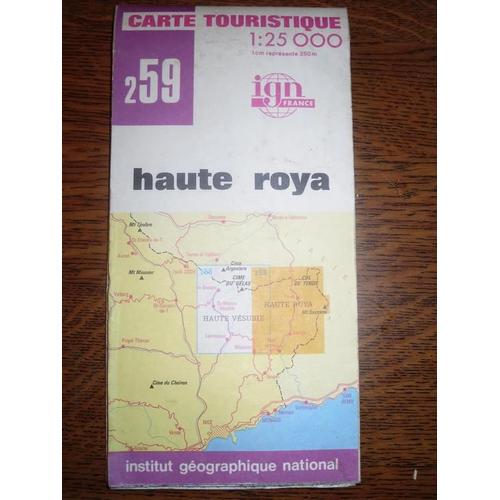 Ign. Carte Touristique 1: 25 000 Haute Roya