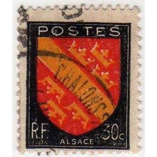 France 1946 - Y&t N°756 - 30c - Armoiries De Provinces - Alsace - Oblitéré
