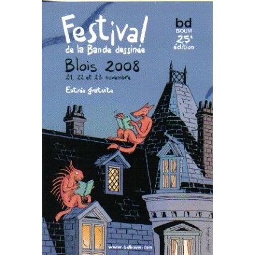 Carte Postale Denis Jean Claude Festival Bd Blois 2008