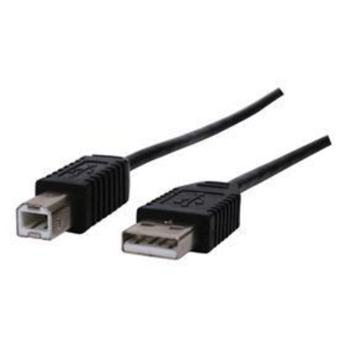 Valueline - Câble USB - USB type B (M) pour USB (M) - 3 m - noir