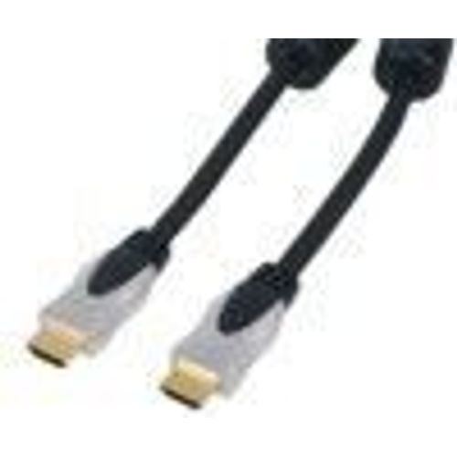 HQ High-Speed HDMI - Câble HDMI - HDMI mâle pour HDMI mâle - 1.5 m - double blindage