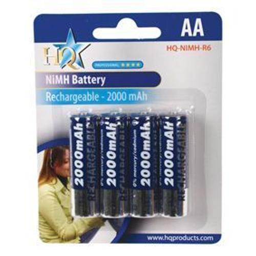 Pile rechargeable format AA Ni-MH 1.2V 2000mAh