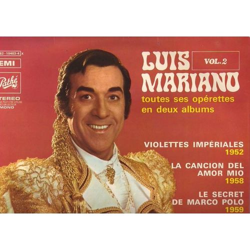Luis Mariano Toutes Ses Operettes En Deux Albums Volume 2