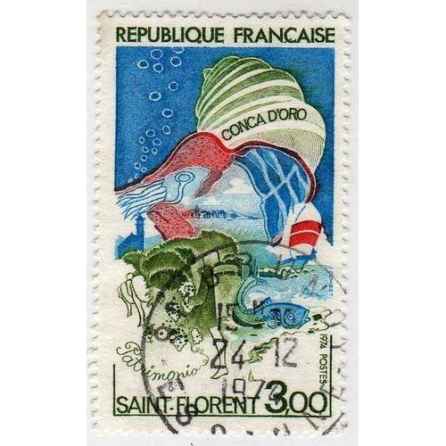 France 1974 - Y&t N°1794 - 3f - Golfe De Saint Florent - Corse - Oblitéré