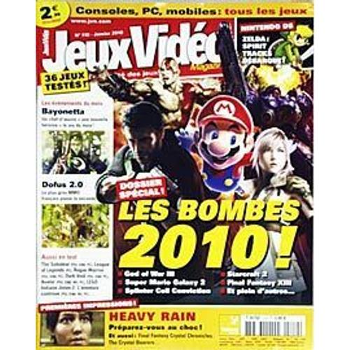 Jeux Vidéo Magazine   N° 110 : Les Bombes 2010 (God Of War, Super Mario Galaxy 2, Splinter Cell Conviction, Starcraft 2, Final Fantasy Xiii Et Pleins D'autres)