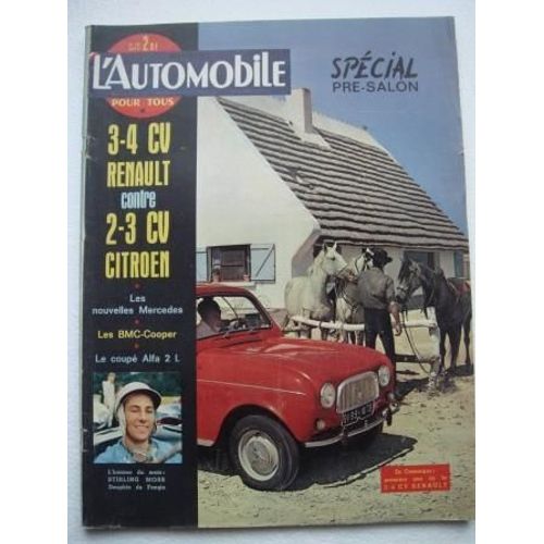 L' Automobile Pour Tous N° 185 : Spécial Pré-Salon  3-4 Cv Renault Contre 2-3 Cv Citroen