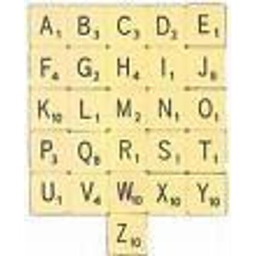 Lettres De Scrabble (Lot De 2 Lettres)