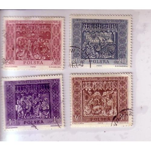 Krakovie , Lot De 4 Timbres
