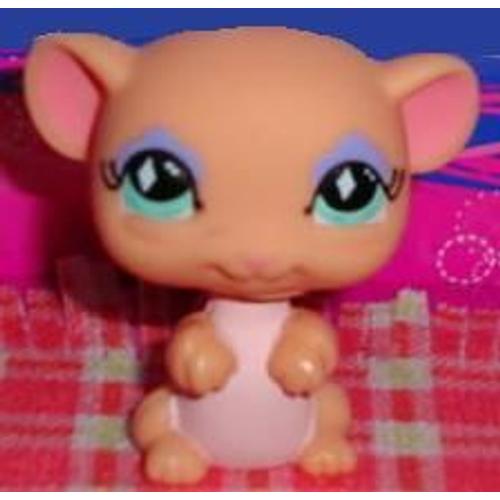 Petshop Rare Petite Souris Debout Saumon / Pet Shop #589