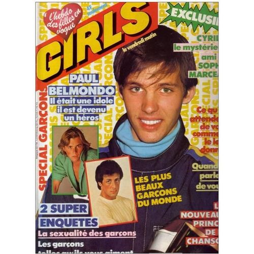Girls  N° 175 : 1983 Paul Belmondo/Christopher Atkins/Al Corley/Kent/Hugues Hamilton/Corinne Hermes/Travolta Et Minelli/Lavilliers/Ritchy/Jean Luc Lahaye/Francois Valery/Stallone