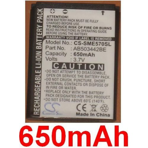 Batterie  Lithium   Pour Samsung Sgh-E570