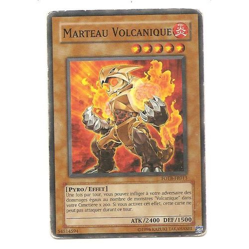 Marteau Volcanique - Yu-Gi-Oh! - Fotb-Fr013 - C