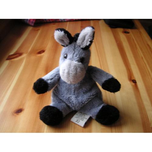 Peluche Doudou Petit Âne Baby Nat' - 18cm