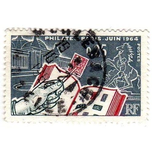 France 1963 - Y&t N°1403 - 25c - Exposition Philatec 1964 - À Paris - Le Gd Palais - Cheval De Marly - Oblitéré
