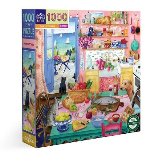 Ba For Kids Puzzle De Cuisine Rose, 1000 Pièces