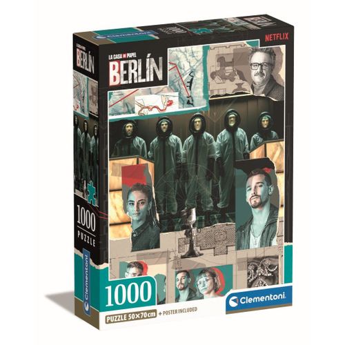Puzzle Adulte Compact 1000 Pièces - La Casa De Papel, Berlin