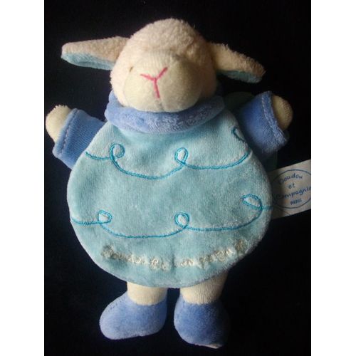 Mouton Agneau Brebis Doudou Gaston Doudou Et Compagnie  Peluche 20 Cm