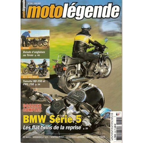 Moto Legende  N° 180 : Balade D'anglaises Au Texas,Yamaha Rd250 &pms250, Bmw Serie 5 Les Flat-Twins De La Reprise