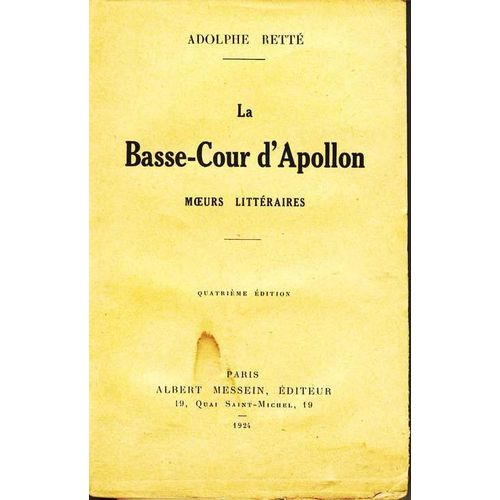 La Basse-Cour D'apollon (Moeurs Littéraires)