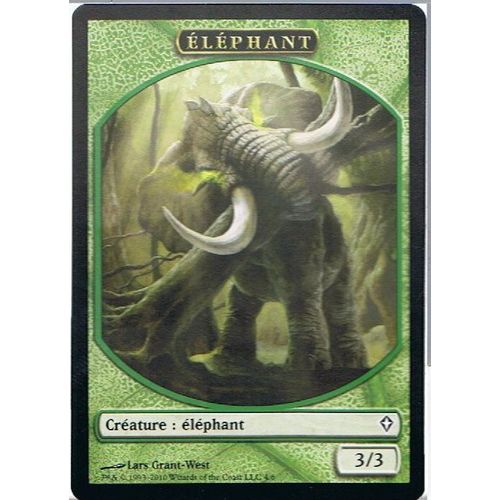 Token Éléphant  - Magic Mtg - Worldwake 148 - C