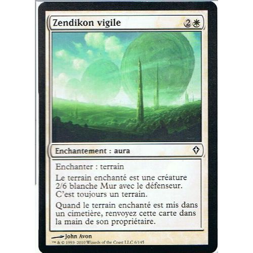 Zendikon Vigile  - Magic Mtg - Worldwake 6 - C