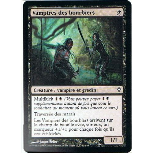 Vampires Des Bourbiers  - Magic Mtg - Worldwake 63 - C
