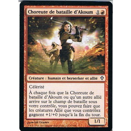 Choreute De Bataille D'akoum  - Magic Mtg - Worldwake 71 - C